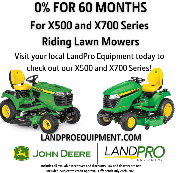 Riding mower online specials