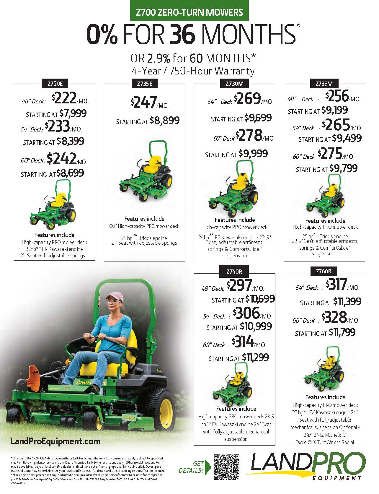 Mowers On Sale » LandPro Equipment; NY, OH & PA